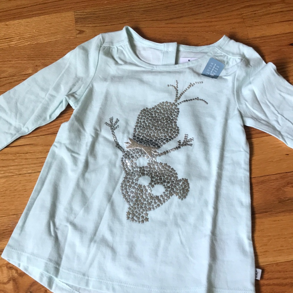 Olaf soft cotton long sleeve T-shirt 3T
